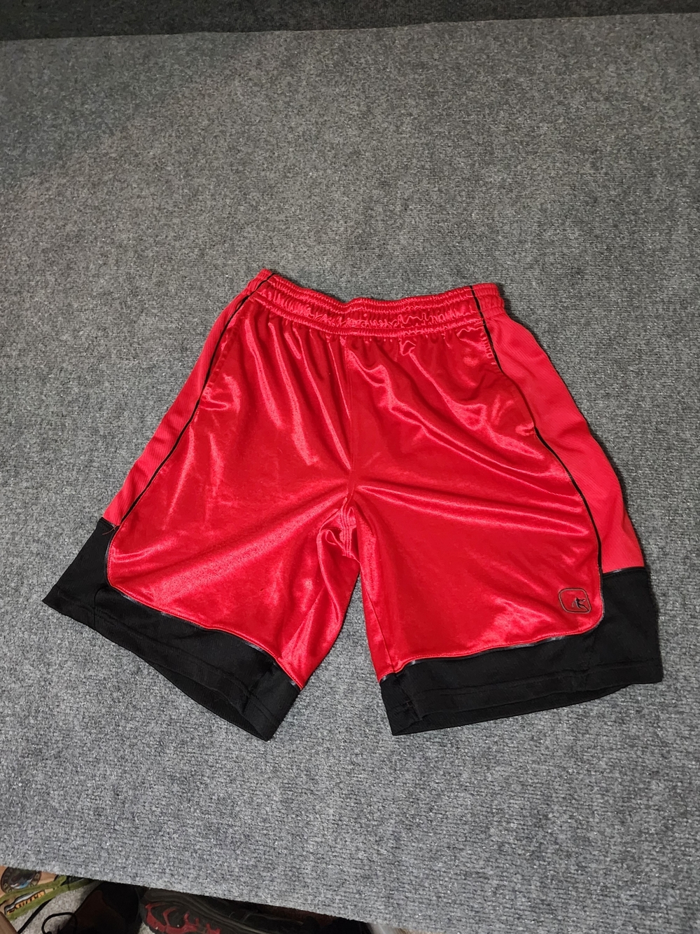 And1 Red and Black Basketball Shorts